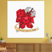 Barbarian Dice Design Leinwanddruck (Insitu (Wohnzimmer))