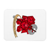 Barbarian Dice Design Magnet (Horizontal)