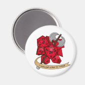 Barbarian Dice Design Magnet (Vorderseite/Rückseite)