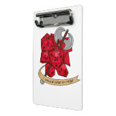 Barbarian Dice Design Mini Klemmbrett (Gewinkelt2)