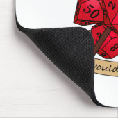Barbarian Dice Design Mousepad (Ecke)