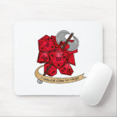 Barbarian Dice Design Mousepad (Mit Mouse)