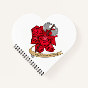 Barbarian Dice Design Notizblock