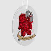 Barbarian Dice Design Ornament (Vorderseite)