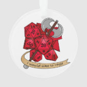 Barbarian Dice Design Ornament (Rückseite)