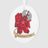 Barbarian Dice Design Ornament (Vorderseite)