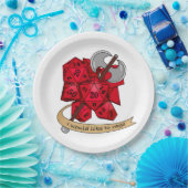 Barbarian Dice Design Pappteller (Party)