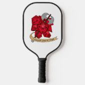 Barbarian Dice Design Pickleball Schläger (Rückseite)