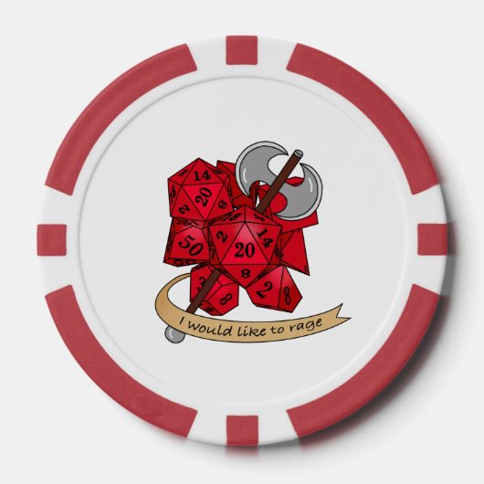 Barbarian Dice Design Pokerchips (Vorderseite)