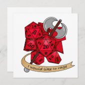 Barbarian Dice Design Save The Date (Vorne/Hinten)