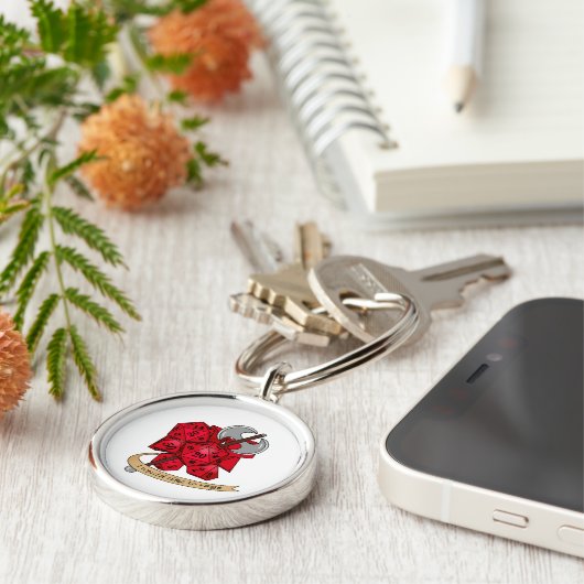 Barbarian Dice Design Schlüsselanhänger (Seite)