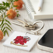 Barbarian Dice Design Schlüsselanhänger (Vorderseite rechts)