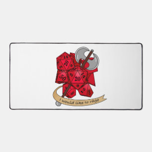 Barbarian Dice Design Schreibtischunterlage