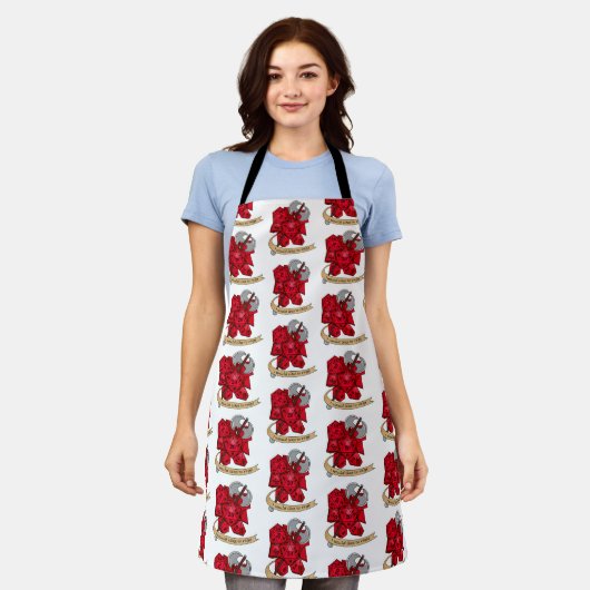 Barbarian Dice Design Schürze (Getragen)