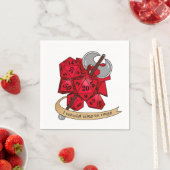 Barbarian Dice Design Serviette (Beispiel)