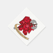 Barbarian Dice Design Serviette (Ecke)