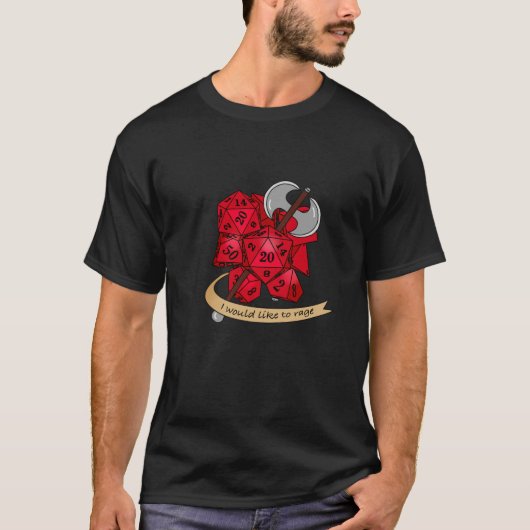 Barbarian Dice Design T-Shirt (Vorderseite)