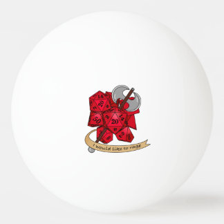 Barbarian Dice Design Tischtennisball