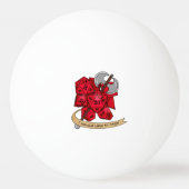 Barbarian Dice Design Tischtennisball (Rückseite)