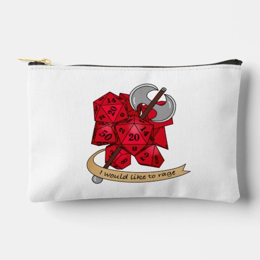 Barbarian Dice Design Zubehörtasche (Vorderseite)