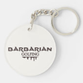 Barbarian Golfing Schlüsselanhänger (Rückseite)