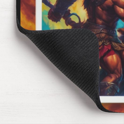 Barbarian King Fight Mousepad (Ecke)