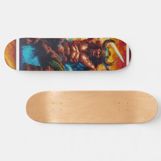Barbarian King Fight Skateboard (Horizontal)