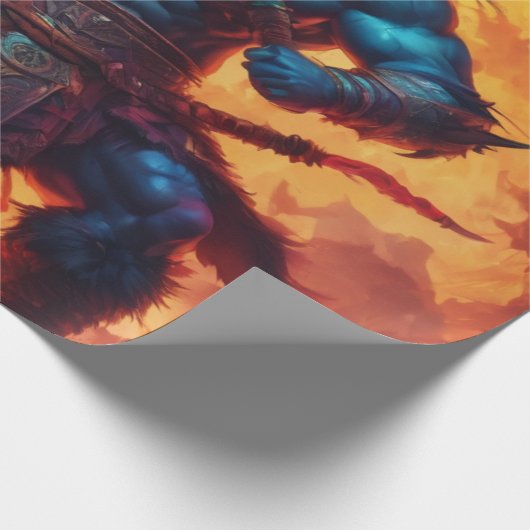 Barbarian King Wrapping Paper Geschenkpapier (Ecke)