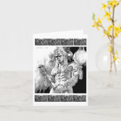 Barbarian Warrior Notecard Karte (Gelbe Blume)