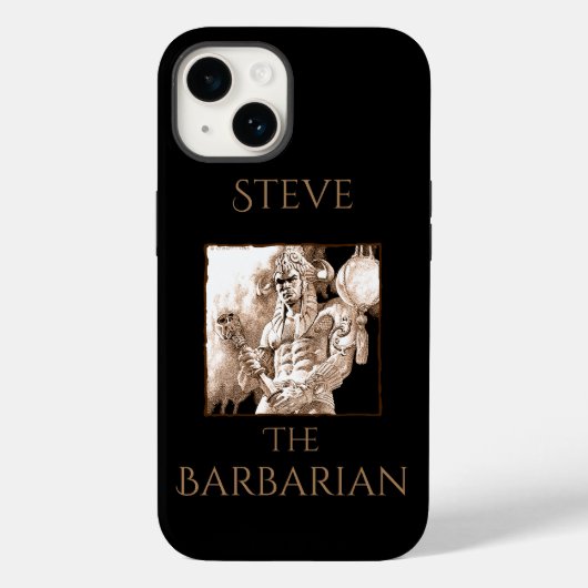 Barbarian Warrior Personalisiert Case-Mate iPhone Hülle (Rückseite)