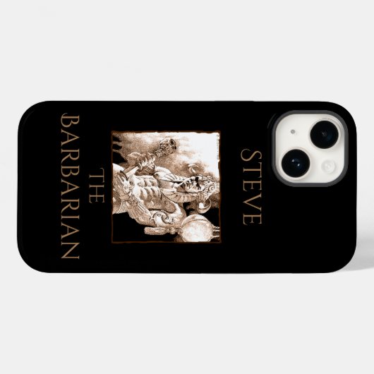 Barbarian Warrior Personalisiert Case-Mate iPhone Hülle (Rückseite (Horizontal))