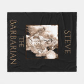 Barbarian Warrior Personalisiert Fleecedecke (Vorderseite (Horizontal))