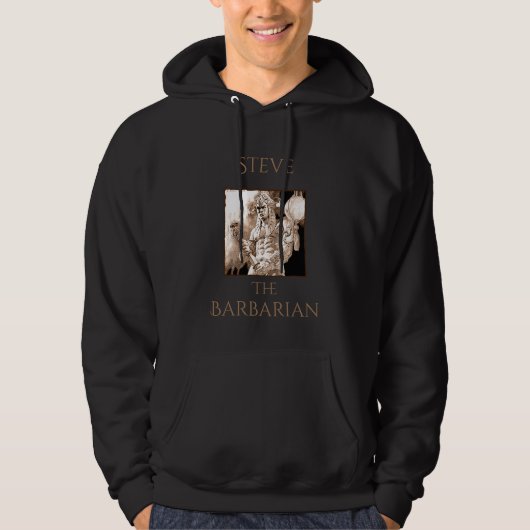 Barbarian Warrior Personalisiert Hoodie (Vorderseite)