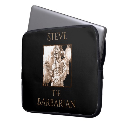 Barbarian Warrior Personalisiert Laptopschutzhülle (Vorderseite Links)