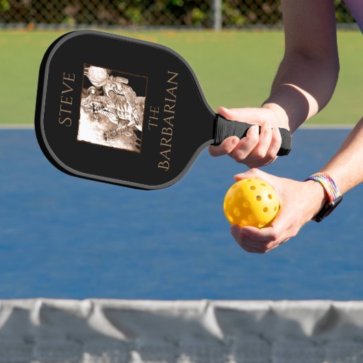 Barbarian Warrior Personalisiert Pickleball Schläger (InSitu)