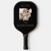 Barbarian Warrior Personalisiert Pickleball Schläger (Vorderseite)