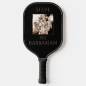 Barbarian Warrior Personalisiert Pickleball Schläger (Rückseite)