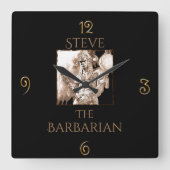 Barbarian Warrior Personalisiert Quadratische Wanduhr (Vorderseite)