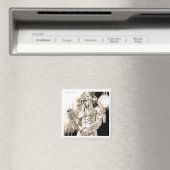 Barbarian Warrior Square Magnet (In Situ (Geschirrspüler))