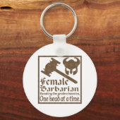 Barbarian weiblich schlüsselanhänger (Vorderseite)