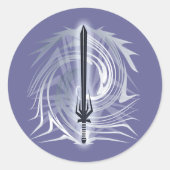 Barbarier Runder Aufkleber (Vorderseite)