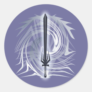 Barbarisch Runder Aufkleber