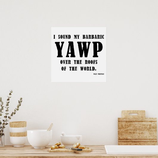 barbarischer Yawi Poster (Küche)