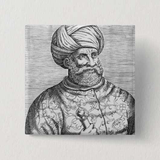 Barbarossa, Illustration von Andre Thevets Button (Vorderseite)