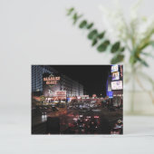 Barbary Coast Las Vegas in der Nacht Postkarte (Stehend Vorderseite)