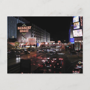 Barbary Coast Las Vegas in der Nacht Postkarte