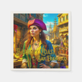 Barbary Coast San Francisco Pirate Paper Napkins Serviette