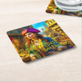 Barbary Coast San Francisco Pirate Paper Untersetz Rechteckiger Pappuntersetzer (angewinkelt)