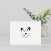 Barbary Lioness Einladung Postkarte (Stehend vorne)