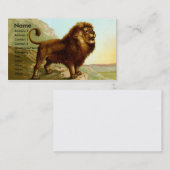 Barbary-Löwe-Visitenkarte Visitenkarte (Vorne/Hinten)